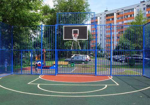 Забор Protect для баскетбольной площадки в Кирове